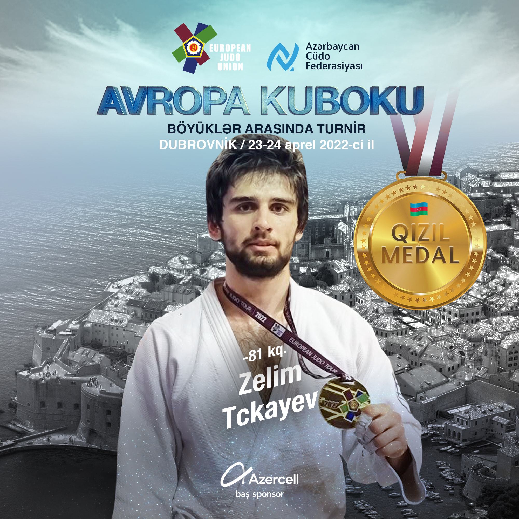 Azərbaycan Xorvatiyada keçirilən cüdo üzrə Avropa Kubokunda “Top-1”dədir