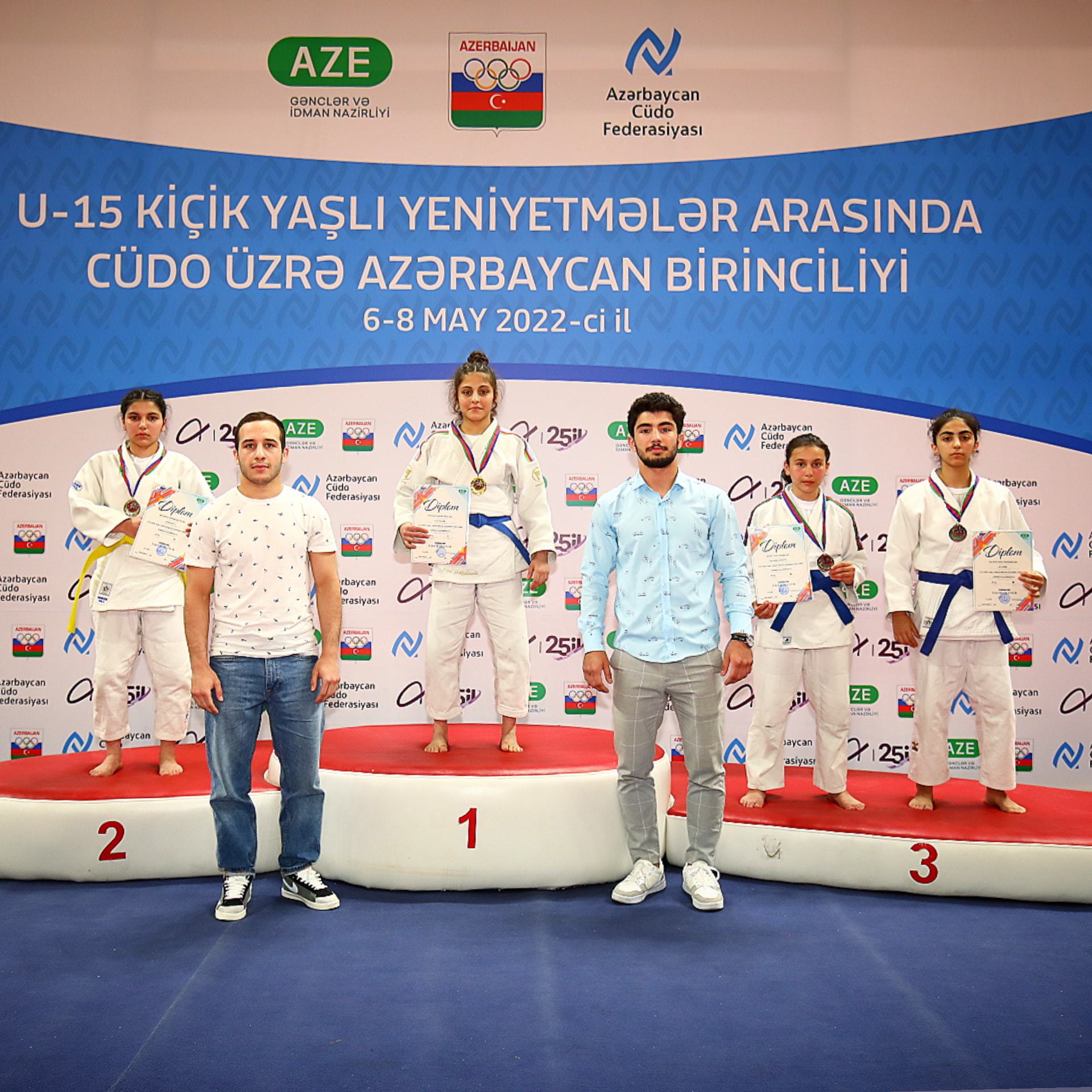 U-15 kiçik yaşlı yeniyetmələr arasında cüdo üzrə Azərbaycan birinciliyinə yekun vurulub