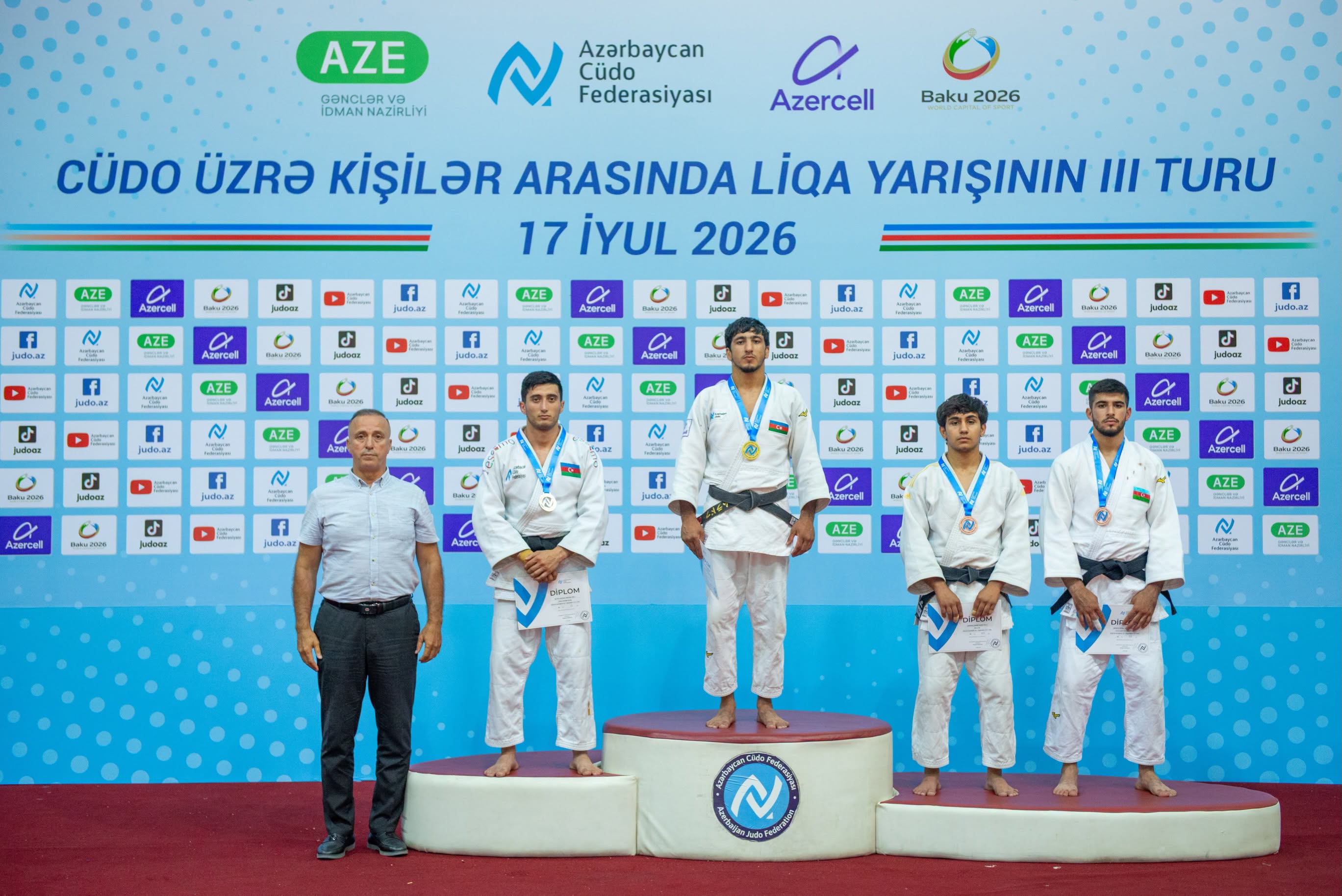 Kişilər arasında Liqa yarışının III turunda 188 cüdoçu mübarizə apardı