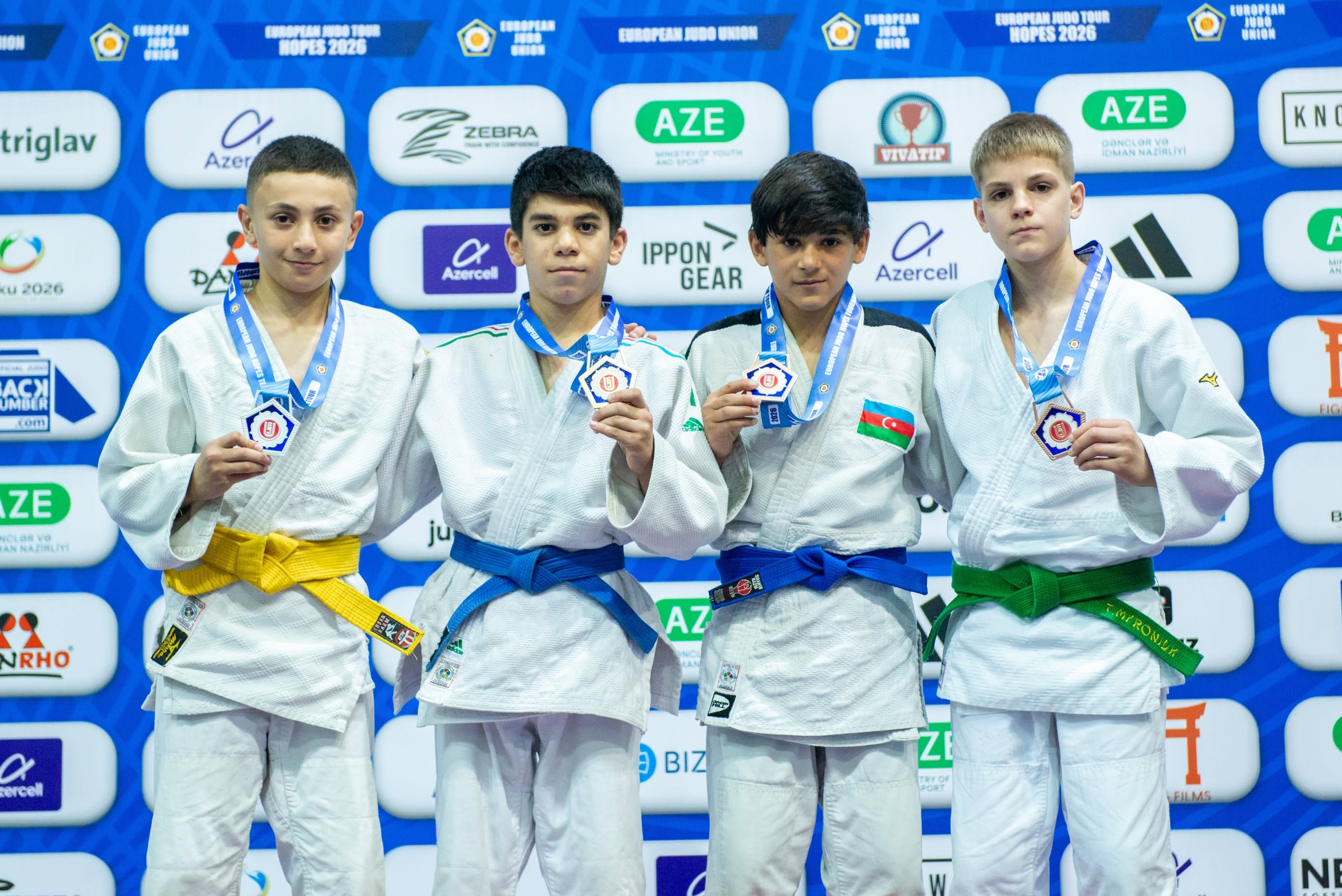 Avropa Cüdo Ümidləri Turnirində U-14 yaş kateqoriyasında mübarizə başa çatdı