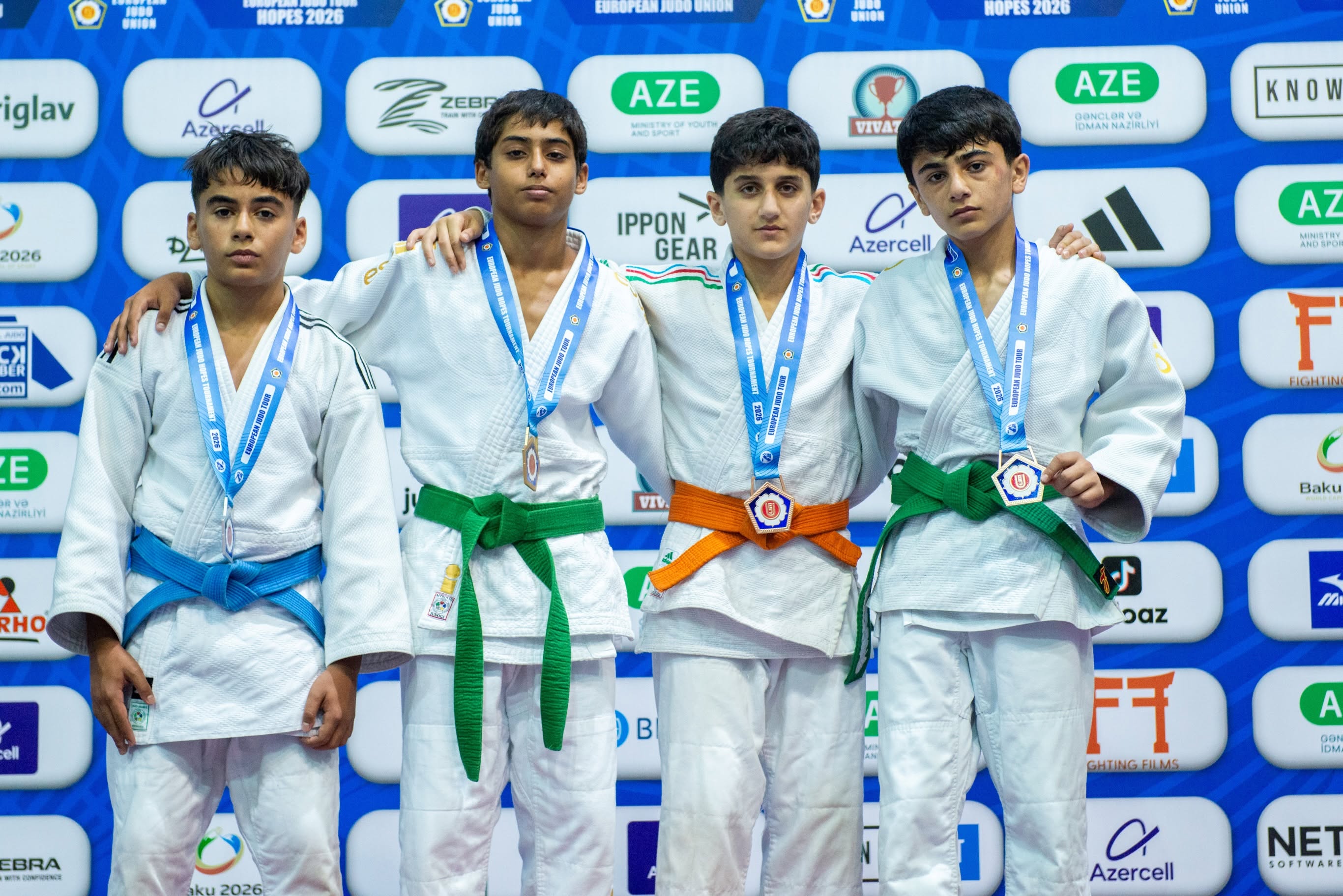 Avropa Cüdo Ümidləri Turnirində U-14 yaş kateqoriyasında mübarizə başa çatdı
