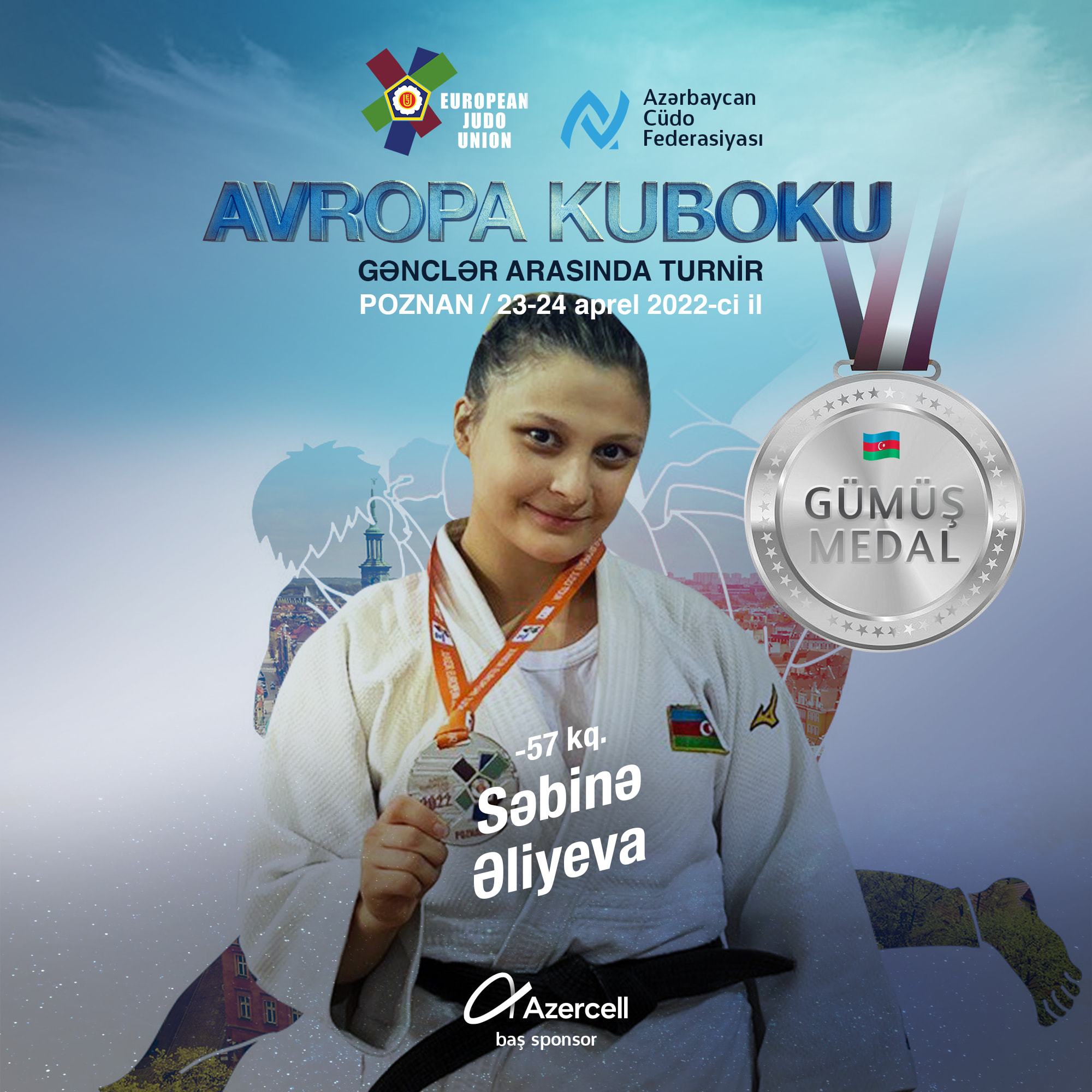 Cüdoçularımız Poznanda keçirilən Avropa Kubokunda 5 medal qazandı