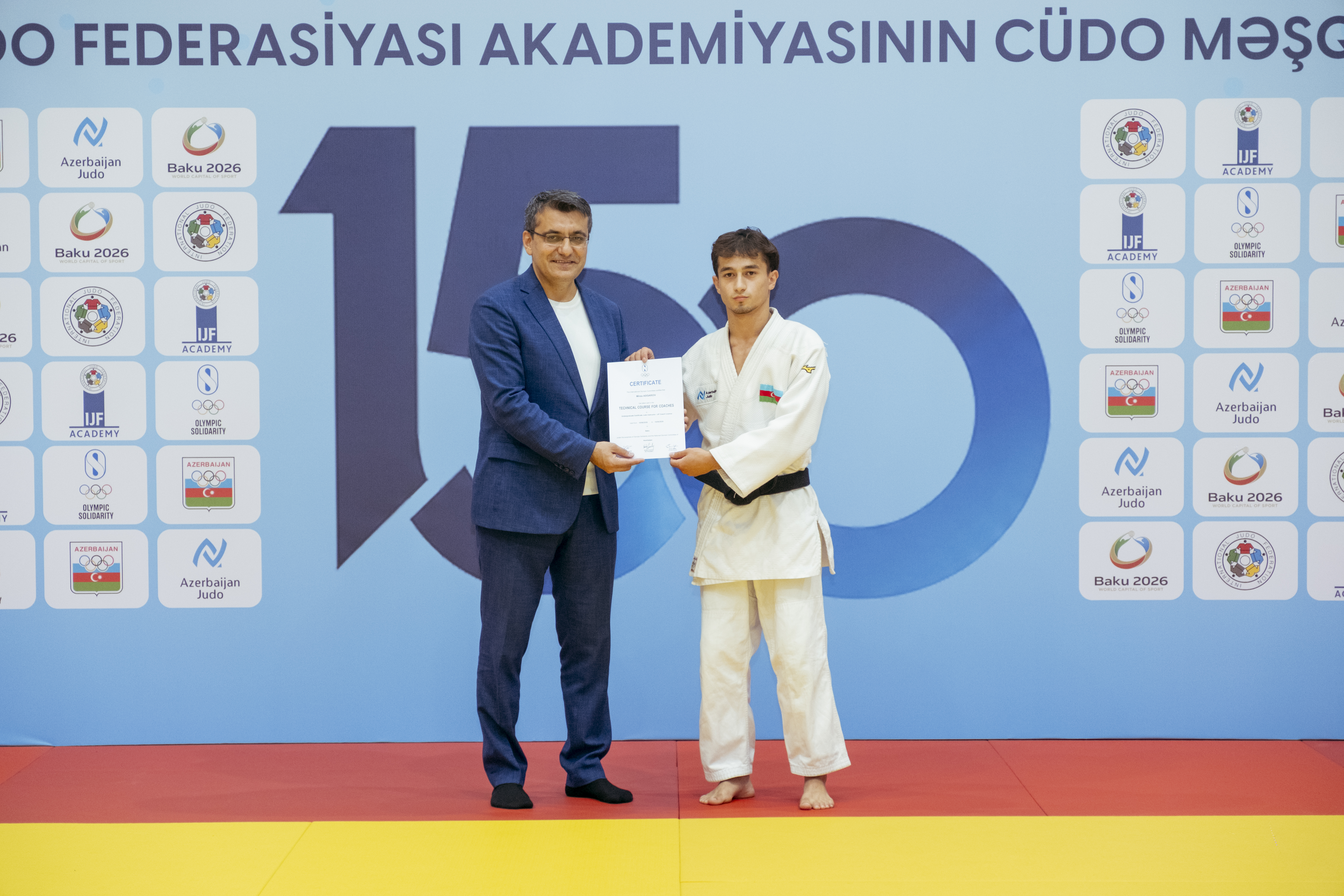 BCF Akademiyasının cüdo məşqçiliyi üzrə 150-ci proqramının iştirakçılarına sertifikatların təqdimolunma mərasimi keçirilib