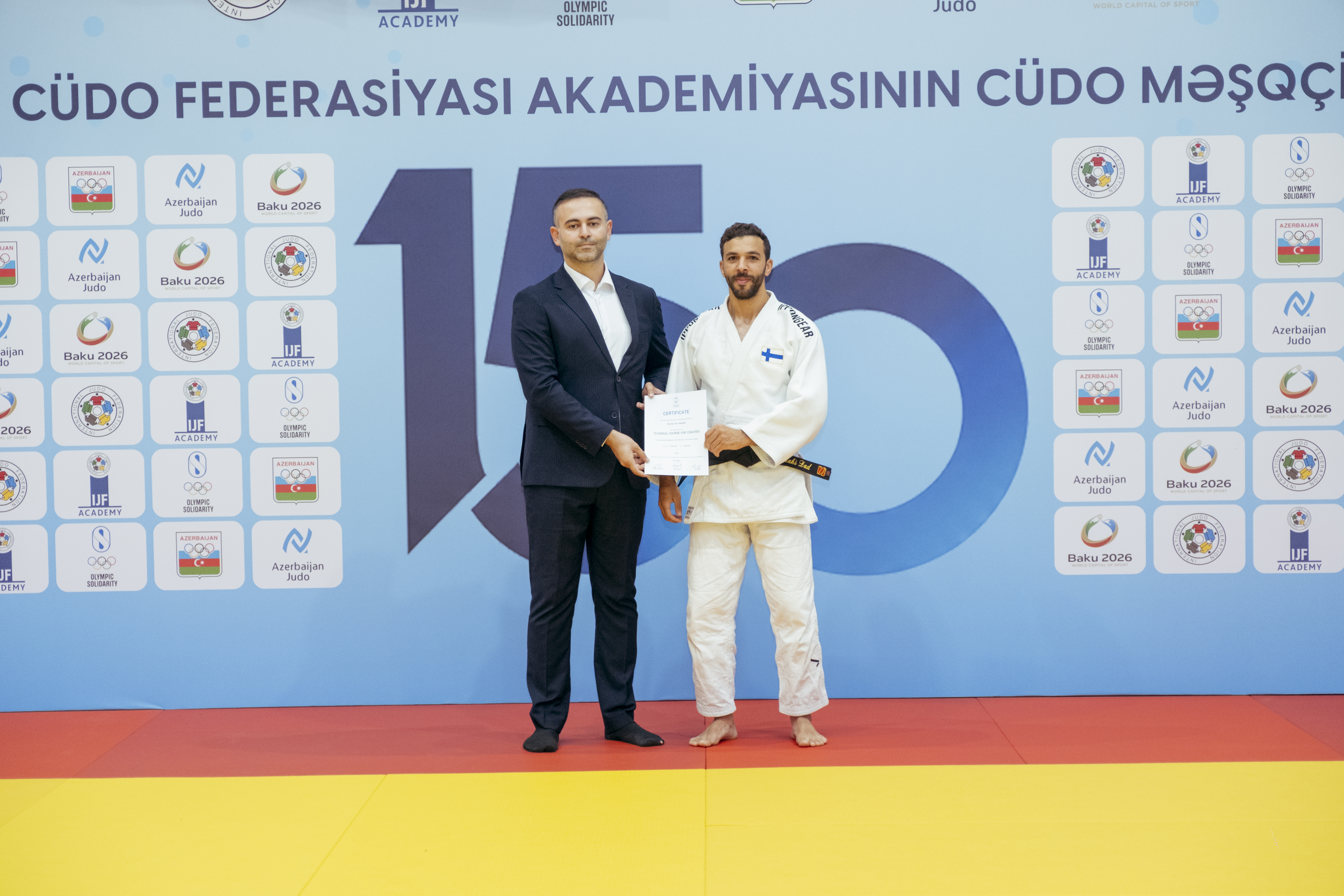 BCF Akademiyasının cüdo məşqçiliyi üzrə 150-ci proqramının iştirakçılarına sertifikatların təqdimolunma mərasimi keçirilib