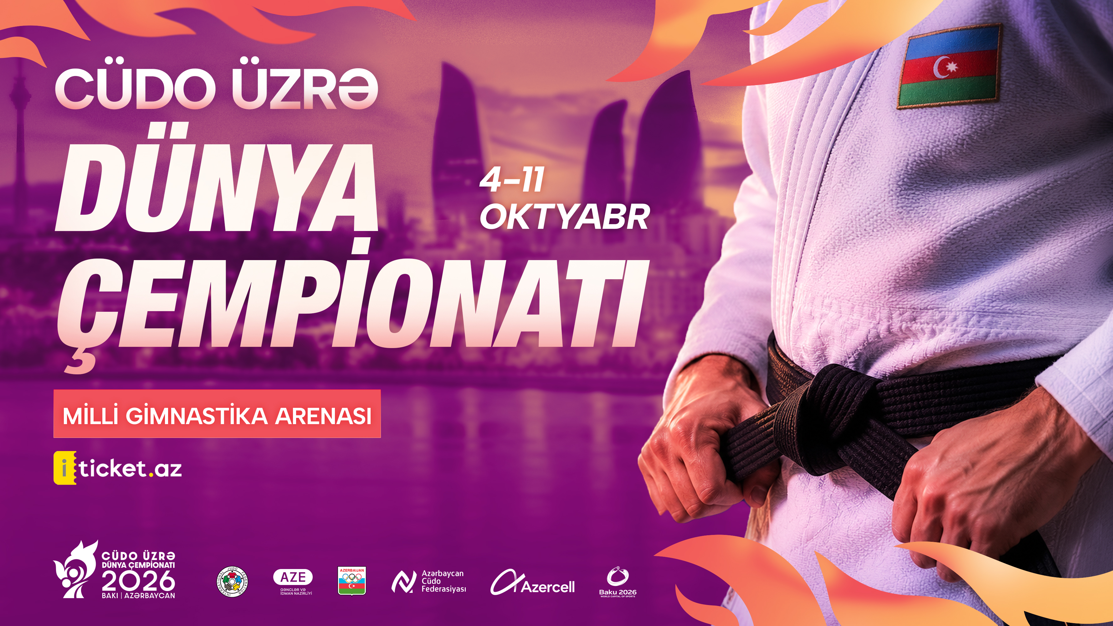 Bakı cüdo üzrə dünya çempionatına hazırlaşır — biletlər satışdadır